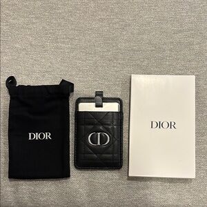 Black Quilted Card Holder